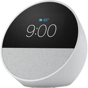 Amazon Echo Spot Smart Alarm Clock - Glacier White