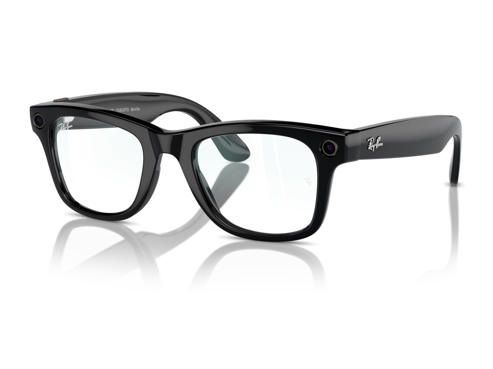 RayBan Meta Wayfarer Shiny Black / Clear 53 gen 2