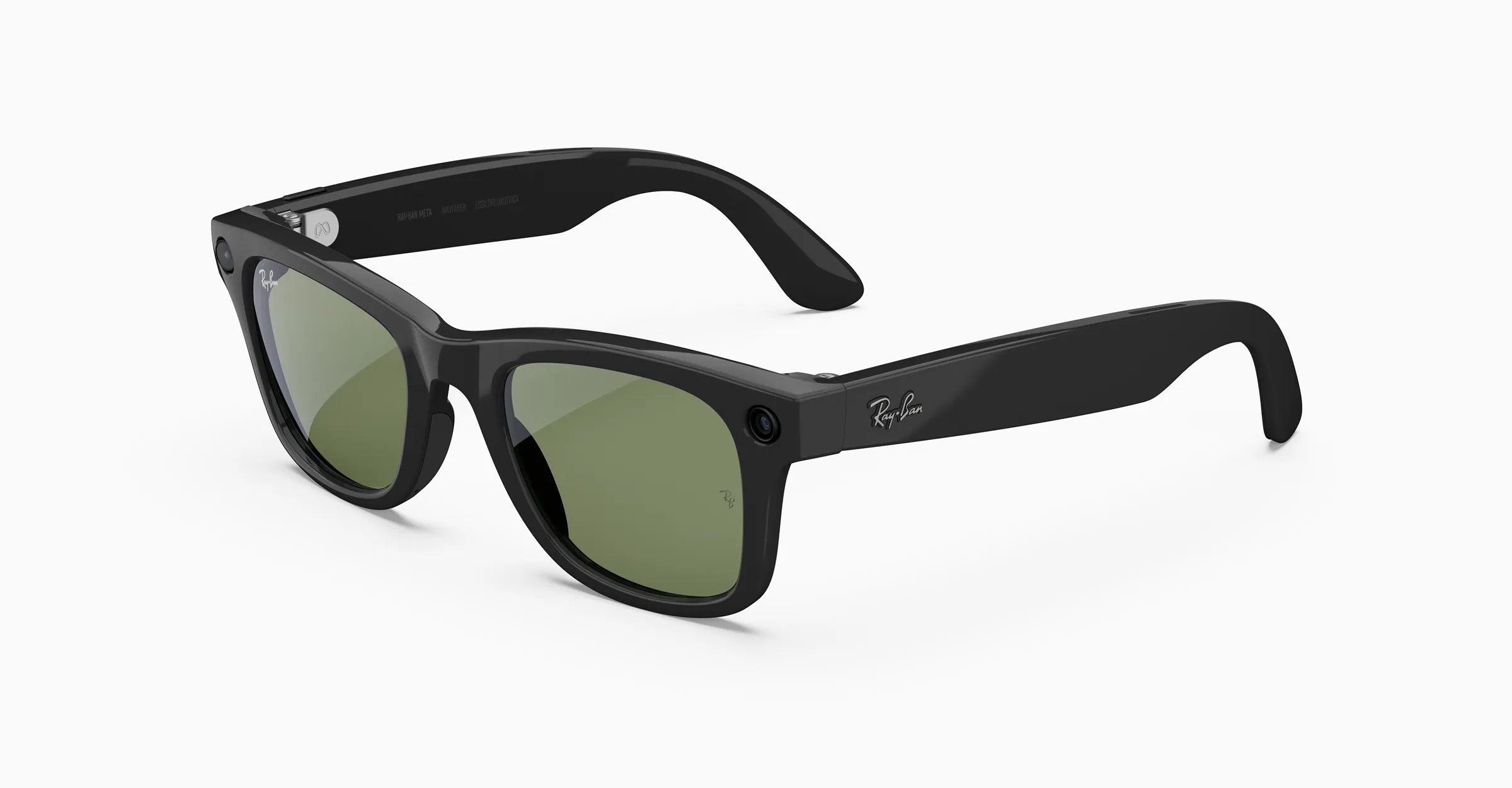Ray-Ban Meta Gen 2 Wayfarer Shiny Black G15 Green 50mm RW4012