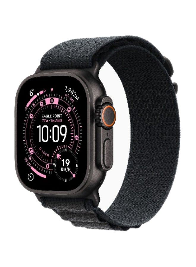Apple Watch Ultra 3 GPS + Cellular, 49mm Black Titanium Case with Black Alpine Loop - Small - MF0Q4