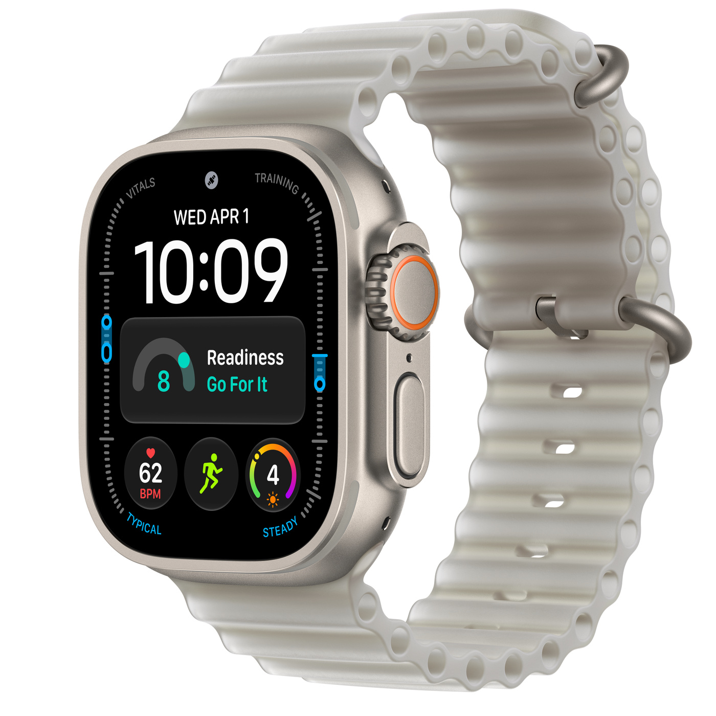 Apple Watch Ultra 4 49MM CL Translucent Gray Ocean Band Natural